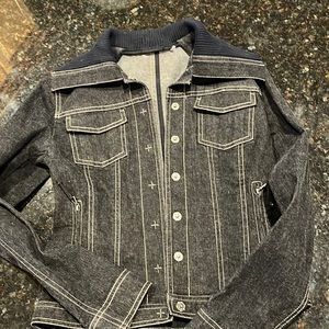Theory black jean jacket